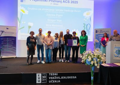 Zgodba o priznanjih ACS in podelitev