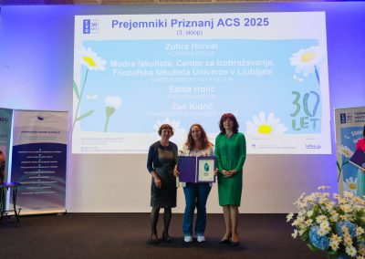 Zgodba o priznanjih ACS in podelitev